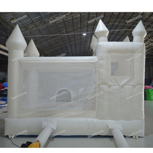 Château gonflable commercial blanc avec toboggan en spirale, directement de l'usine, personnalisable <span class=keywords><strong>pour</strong></span> la <span class=keywords><strong>location</strong></span> de fêtes d'<span class=keywords><strong>anniversaire</strong></span> d'enfants - Product Image 5