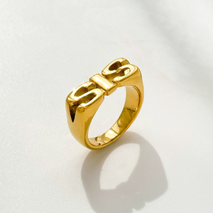 New Arrival Trendy MOM <strong>DAD</strong> SIS Letter <strong>Ring</strong> for Family Gift Jewelry Factory Wholesale Price - Product Image 6