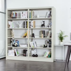 Librería Metálica Moderna, Móvil y con Cerradura para el Hogar u Oficina, Estantes para Almacenamiento de Revistas y Periódicos - Product Image 2