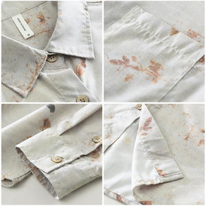 Camisas Florales Modernas para Hombre al por Mayor 2026, Ligeras, Transpirables, de Manga Larga, con Diseño de Botones, Estilo Chino, Poliéster/Algodón - Product Image 4