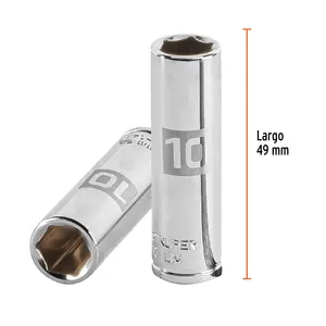 BOX 6 Douille longue de 10 mm, 6 points, entraînement 1/4 po, TRUPER - Product Image 3