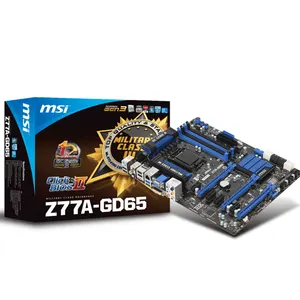 MSI Z77A-GD65 used Motherboard with Dual Memory Channel supports 3rd Gen Intel Core i7 /i5 /i3 Processors used for Desktop