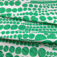 Tissu en coton vert, bleu, moutarde à pois irréguliers, imprimé froissé, sans plis, pour robe, textile, 50 pouces, 80 g/m², respirant, été