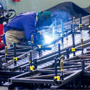 <span class=keywords><strong>Table</strong></span> de soudage professionnelle en acier pour la fabrication métallique, structure interne renforcée en acier <span class=keywords><strong>perforé</strong></span> et pieds rigides en acier - Product Image 5