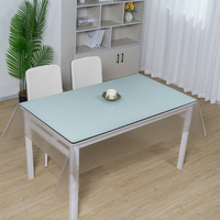 Nappe en vinyle transparente imperméable RNPT, protection de table à manger en PVC, couverture de meubles facile à nettoyer