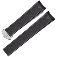 Bracelet de montre en silicone de luxe, 22mm, noir, bleu marine, pour Aquaracer Carrera Tag Heuer Formula 1