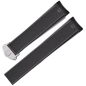 Bracelet de montre en silicone de luxe, 22mm, noir, bleu marine, pour Aquaracer <span class=keywords><strong>Carrera</strong></span> <span class=keywords><strong>Tag</strong></span> Heuer Formula 1 - Product Image 6