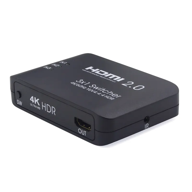 AOEYOO Full HD YUV 4:4:4 HDR hdmi switch 4K HDR Video 3-Port HDMI Switcher 3x1 Supports 4K 3D