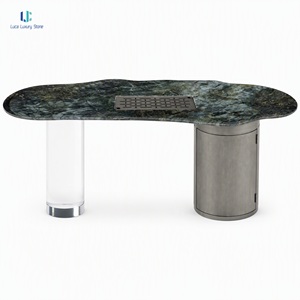 Tavolo da Tè Luca Labradorite <span class=keywords><strong>Bianca</strong></span> |   Marmo Naturale per Sale da Tè, Studi, Suite d'Hotel, Appartamenti e Aree Lounge - Ordini ODM OEM - Product Image 2