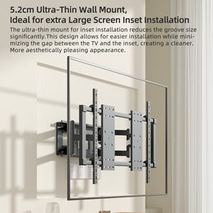 <span class=keywords><strong>Support</strong></span> <span class=keywords><strong>mural</strong></span> <span class=keywords><strong>TV</strong></span> universel grande capacité de poids <span class=keywords><strong>pour</strong></span> grands écrans plats incurvés DY1100 - Product Image 3