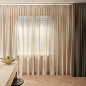 Modern Linen & Sheer Blackout <b>Curtains</b> for Living Room Multiple Options Available - Product Image 2