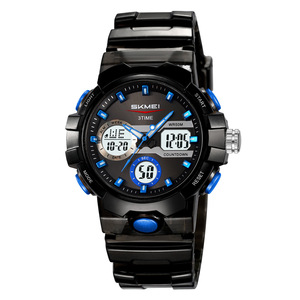 Skmei Digital Watch Men 3 Time Zone Water Resistant 50M Tpu Strap Sport Watch - Product Image 5