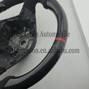 Volante de Alcantara y Carbono de Calidad para Volkswagen R-line Passat Golf Jetta Tiguan Polo Bora Arteon 2010-2025 - Product Image 4