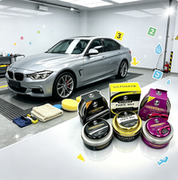 Cire Nettoyante Premium Ultime Carnauba Plus en Pâte, Polish Hydrophobe, Anti-Oxydation, Protection Brillance pour Détail Automobile