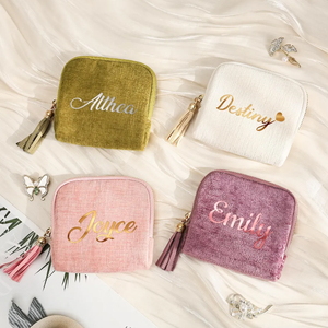 Bolsa de Regalo Elegante de Tela Tejida con Cierre <span class=keywords><strong>y</strong></span> Borla para Joyería Personalizada, para Collares <span class=keywords><strong>y</strong></span> <span class=keywords><strong>Pendientes</strong></span>, Ideal para Bodas <span class=keywords><strong>y</strong></span> Navidad - Product Image 5