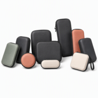 Pochette de transport pour écouteurs EVA Mini, noire, avec fermeture éclair, étui de chargement pour écouteurs, résistant à l'eau, antichoc, compact, sécurisé