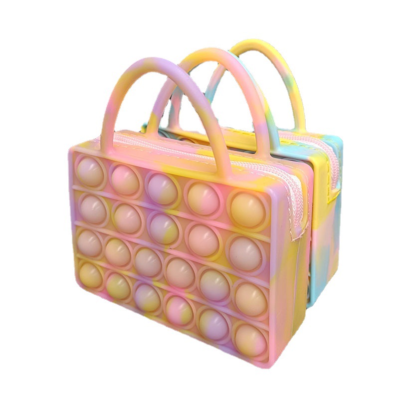 Новый мультяшный силиконовый кошелек Tik Tok 2021 для снятия стресса, милые пузырьки, игрушки для снятия стресса, сумка-кошелек