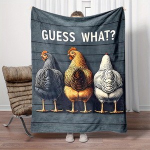 Plaid en peluche à imprimé vache des Highlands, style pastoral rectangulaire, anti-boulochage, lavable en machine, pour usage domestique, toutes saisons - Product Image 5