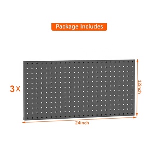 Shed Modular Peg Board Organizer Board Kit <span class=keywords><strong>Outils</strong></span> Pegboard Système <span class=keywords><strong>de</strong></span> stockage <span class=keywords><strong>Panneaux</strong></span> Pegboard en métal <span class=keywords><strong>pour</strong></span> mur Garage Utility - Product Image 4