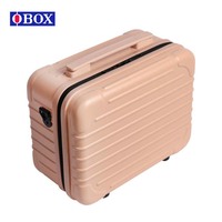 Kit professionnel d'artiste d'ongle grande capacité boîtier de chariot de maquillage à la maison pour rose PC matériel boîte à lumière mode fermeture à glissière