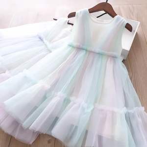 Nuovo Abito in Rete per Bambine in Estate, Vestito da Principessa in Stile Occidentale per Bambine in Estate - Product Image 6