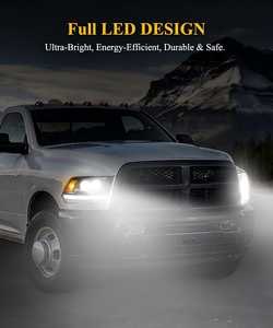 Phares LED complets en gros d'usine, ensemble double projecteur 6500K 12V IP67 pour accessoires <span class=keywords><strong>Dodge</strong></span> <span class=keywords><strong>Ram</strong></span> <span class=keywords><strong>1500</strong></span> 2500 3500 2009-2018 - Product Image 4