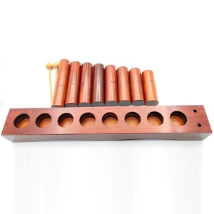 Wholesale 8 Note Graduated Length Wooden Tube With 2 Wood Mallets Orff Percussion Instrument For Kids Early <b>Music</b> Education - Product Image 3
