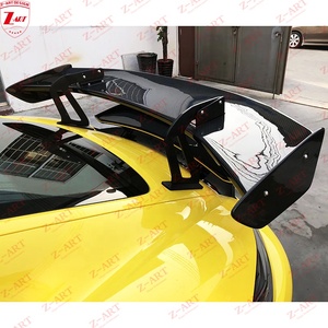Ala trasera de fibra de carbono para coche, Alerón trasero de fibra de carbono Z-ART 718 para Boxster <span class=keywords><strong>GT</strong></span> <span class=keywords><strong>4</strong></span>, Cayman, 718 - Product Image 6