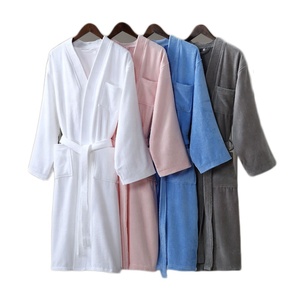 Großhandel Hotel-Bademäntel aus Baumwolle, Spa-Schlafset für Paare, Luxus-Bademantel für Männer und Frauen mit individuellem Logo, 100% Baumwolle - Product Image 3