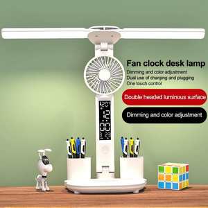Çok fonksiyonlu akıllı katlanabilir Usb çalışma lambaları okuma için kalemlik ile Fan dokunmatik Fesk kitap ışık ile Led - Product Image 1