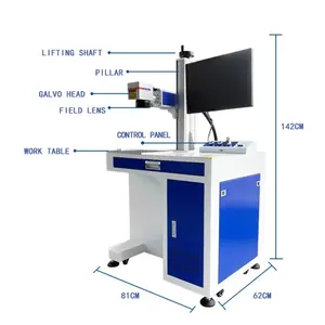 Vsuto Máquinas de Marcação a Laser de Fibra para Desktop Máquinas de Gravação de Metal com Fonte de Laser Raycus Automática