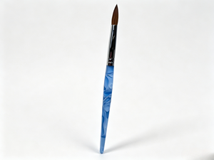 Pincel de <span class=keywords><strong>Uñas</strong></span> Acrílico 100% Kolinsky con Mango Acrílico, Pelo Natural de Marta Kolinsky, Férula Ovalada Rizada, Pincel Duradero para Arte de <span class=keywords><strong>Uñas</strong></span> DIY - Product Image 4