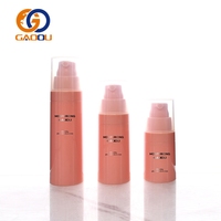 Flacon pompe sans air en plastique transparent givré de haute qualité, flacon pompe pour lotion, flacon vaporisateur, 15 ml, 30 ml, 50 ml, pour les soins de la peau