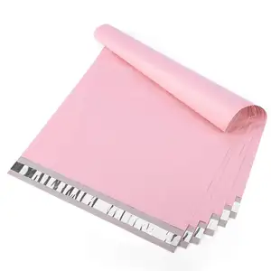 Spedizione postale sacchetto di plastica all'ingrosso impermeabile stampa sacchetto di plastica rosa 6 x9 carino polymailer