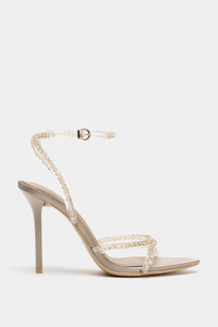 ZA 2026 Nouvelles <span class=keywords><strong>sandales</strong></span> <span class=keywords><strong>d</strong></span>'été pour <span class=keywords><strong>femme</strong></span> à talon aiguille pointu, effet texture satin de soie, talon incrusté, modèle 13886710131 - Product Image 3