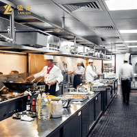 Ensemble d'équipements de cuisine commerciale robustes, solution tout-en-un pour les restaurants et les cuisines d'hôtels professionnels