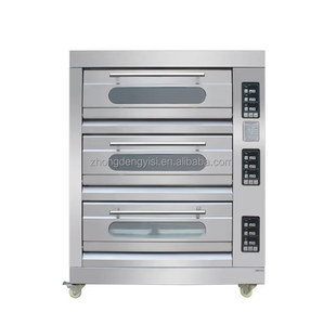 Horno Comercial de 3 Niveles y 6 Bandejas Multiusos para Hoteles, Granjas, Pizzerías, Panaderías, Tartas de Huevo, Productos a Base de Frutos Secos, a Gas/Eléctrico - Product Image 2