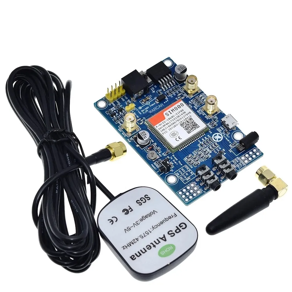 SIM808 instead of SIM908 module GSM GPRS GPS Development Board IPX with GPS Antenna available for Raspberry Pi for arduino