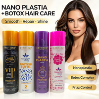 Crème Lissante Nanoplastie à la Kératine 0% Formaldéhyde pour Cheveux Abîmés, Effet Botox, Fabrication Chinoise