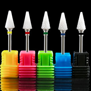 Forets à ongles en céramique Tête de polissage électrique et accessoires de manucure de ponçage Machine et outils de polissage d'art d'ongle durable - Product Image 1