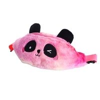 Sac de poitrine en peluche de panda de dessin animé bon marché, sac de taille coloré mignon pour enfants