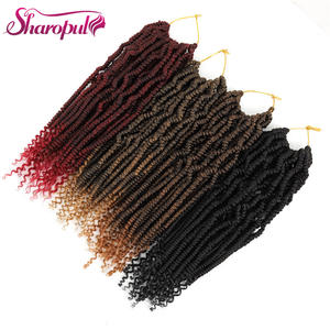 Extensions de <span class=keywords><strong>cheveux</strong></span> synthétiques crépus noirs de style sénégalais <span class=keywords><strong>pour</strong></span> tresses bombées et torsadées au crochet, en fibre haute température <span class=keywords><strong>pour</strong></span> femmes, vente en gros - Product Image 5