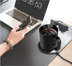 Taza de Cerámica con Control de Temperatura y Autocalentamiento, Termostato de 55 Grados, <span class=keywords><strong>Calentador</strong></span> Eléctrico <span class=keywords><strong>para</strong></span> Café - Product Image 3