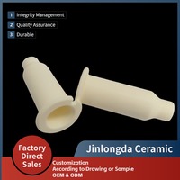 Tube conique en forme de corne de haute qualité, 99,5 % alumine Al2O3, pièces en céramique industrielles personnalisées, moulage, certifié ISO9001