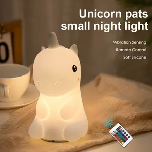 Özel hediye Usb şarj aleti şarj edilebilir renk değiştiren Led gece lambası yumuşak su geçirmez silikon gece lambası zaman çocuk