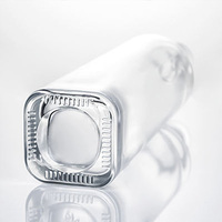 Bouteille en verre à liqueur à col long et fond épais, personnalisée, sur mesure, de qualité supérieure, fabriquée en usine, 750 ml, 700 ml, 500 ml, 350 ml, avec bouchon en liège rond