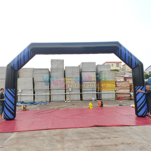 Commercial grade arco publicitario hinchable <b>inflatable</b> blue archway with customized banner for outdoor sporting events - Product Image 6