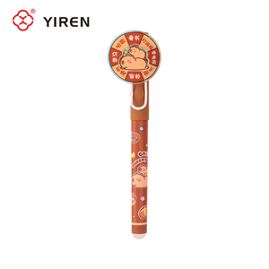 YIREN <span class=keywords><strong>Penna</strong></span> <span class=keywords><strong>Stilografica</strong></span> Creativa a Forma di Ruota della Fortuna con Capibara, Cancellabile, in Plastica, Regalo di Natale e Premio - Product Image 2