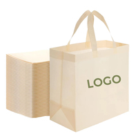 Sac de courses pliable réutilisable en tissu non tissé Spunbond beige pour supermarché, idéal pour la sublimation – Nouvelle collection tendance