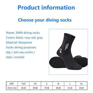 Chaussettes de <span class=keywords><strong>plongée</strong></span> pour sports nautiques en néoprène 3mm pour hommes et femmes vente en gros chaussons de <span class=keywords><strong>plongée</strong></span> en apnée anti-rayures - Product Image 4